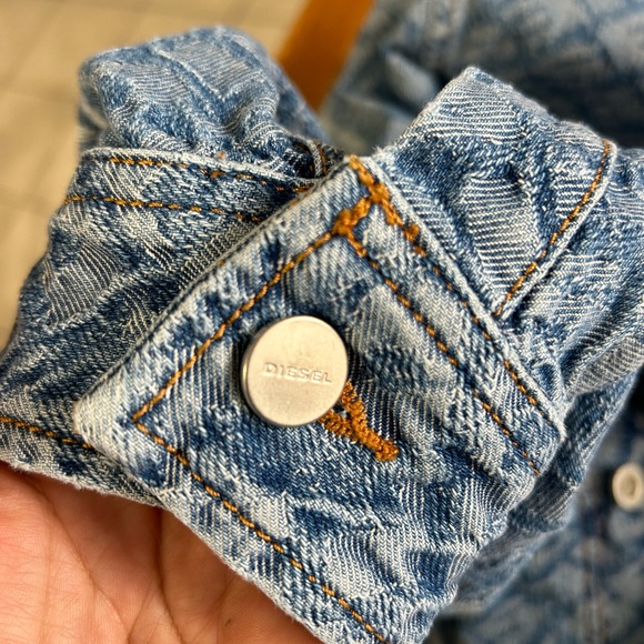 Diesel Women’s logo Jeans Jacket Size S - Picture 7 of 11